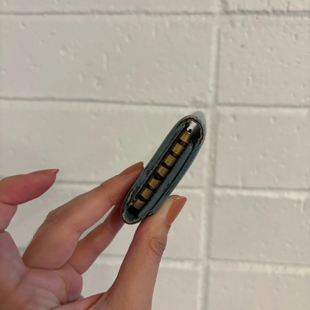 Saint Laurent vintage keyholder wallet in blue - Picture 2 of 13